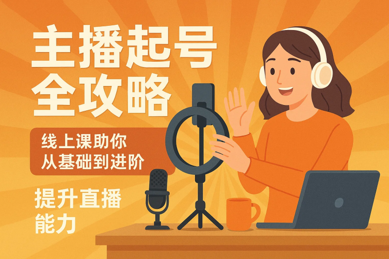 主播起号全攻略,线上课助你从基础到进阶,提升直播能力-精品资源站