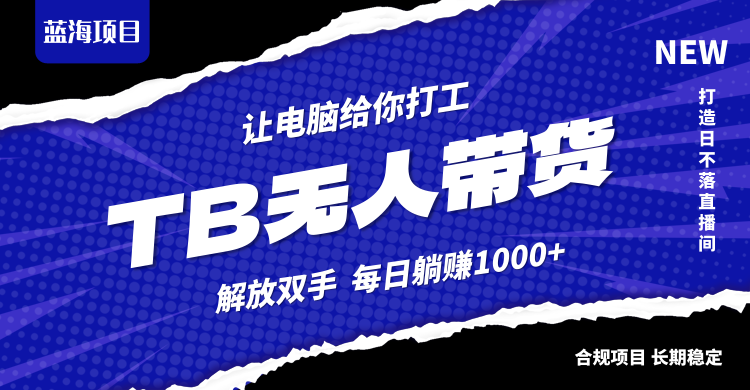（12742期）淘宝无人直播最新玩法，不违规不封号，轻松月入3W+-精品资源站
