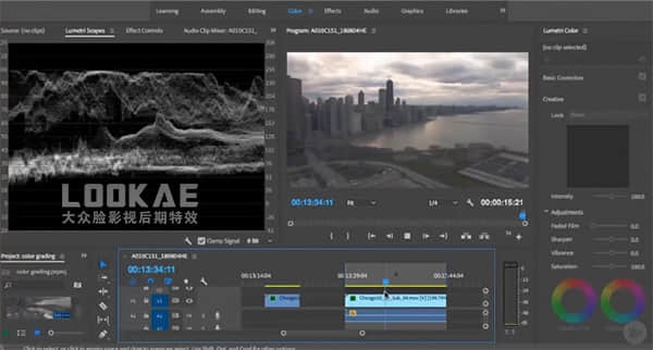 AE教程：视频颜色校正调色教程 Pluralsight – After Effects CC Color Grading-精品资源站