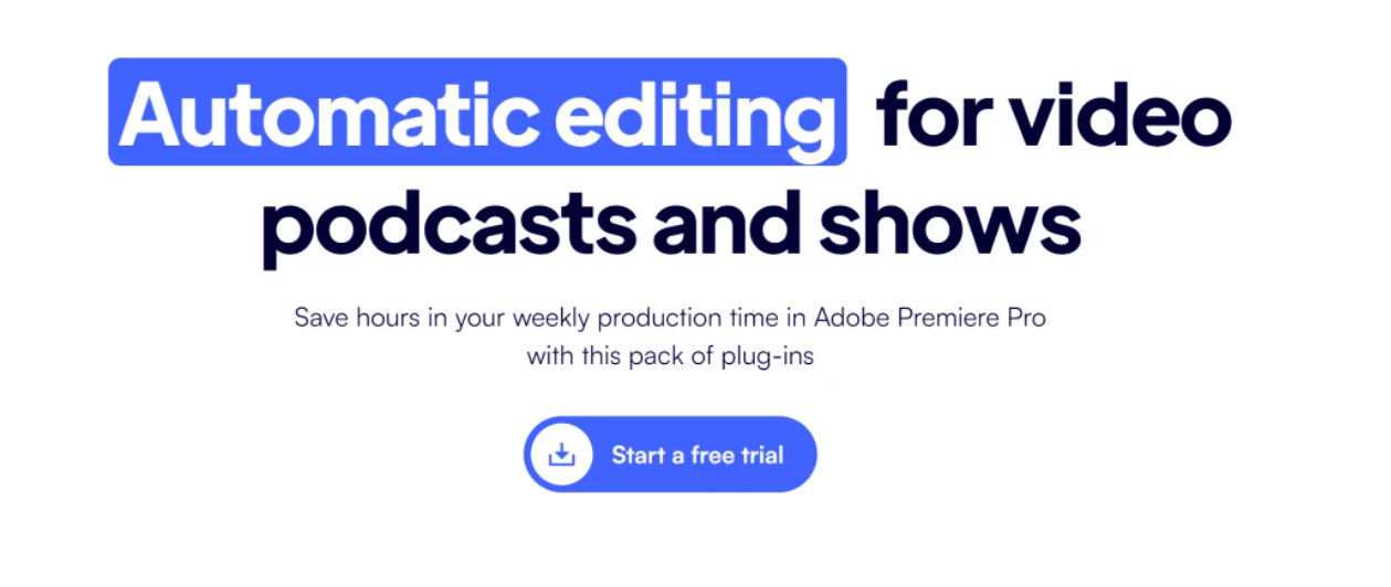AutoPod人工智能自动视频剪辑制作PR插件!