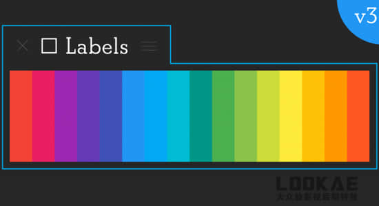 AE脚本-图层标签颜色批量管理工具 Labels V3.3.2 + 使用教程-精品资源站