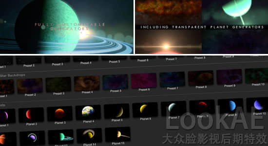 FCPX插件：浩瀚宇宙银河星空行星场景动画 ProDrop Space-精品资源站