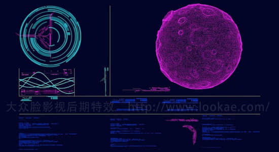 AE教程：使用Form插件制作HUD高科技UI界面特效动画 Digital Tutors – Creating a Sci-Fi UI with Trapcode Form-精品资源站