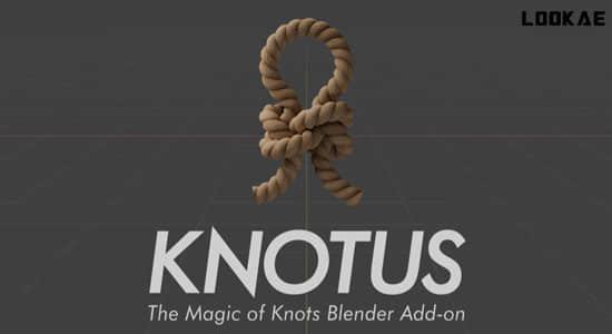 Blender插件-轻松创建绳子打结效果 Knotus v1.1.0-精品资源站