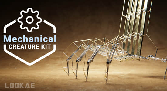 三维零部件机械生物模型Blender预设 Mechanical Creature Kit Pro V1.1-精品资源站