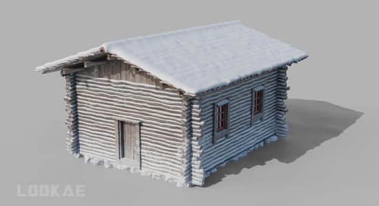 Blender插件-三维小木屋生成器 Cottage Generator Setup for Geometrynodes V1-精品资源站