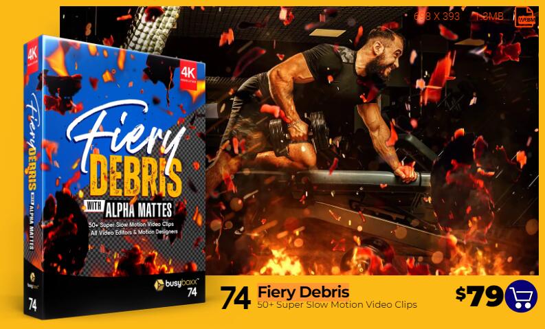 4K视频素材 53组火焰燃烧纸屑碎片飞舞4K透明动画 Fiery Debris