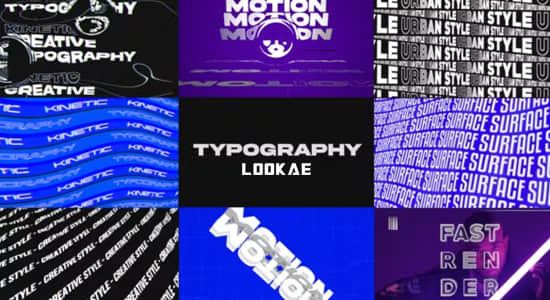 FCPX插件-100组横屏竖屏创意抽象文字标题排版设计动画预设 Kinetic Typography V4.0-精品资源站