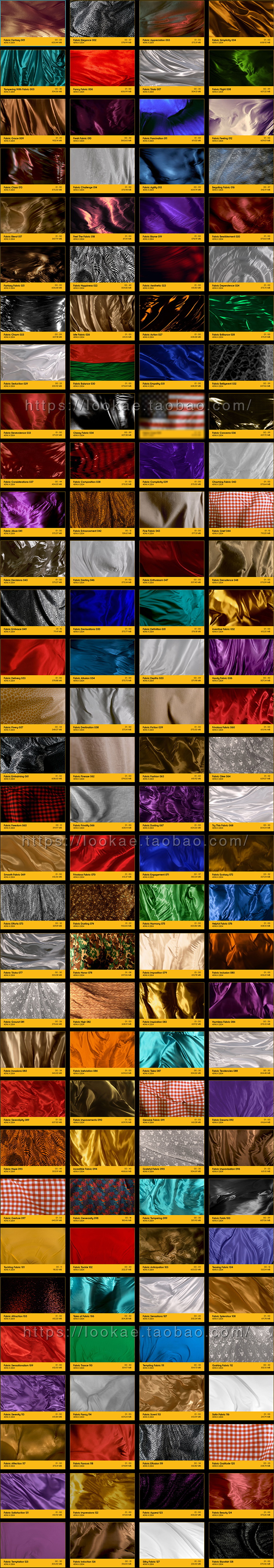 4K视频素材-128个优雅轻盈丝绸流动飘扬背景叠加动画 BBV19