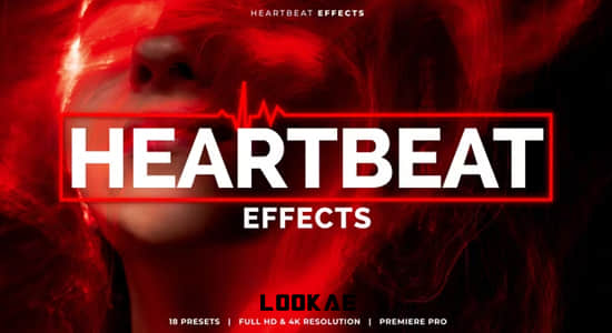 紧张心跳视觉特效AE/PR预设 Heartbeat Effects-精品资源站