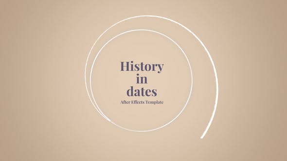 AE模板-时间线发展历程回忆图文介绍展示 History in Dates – History Memory-精品资源站