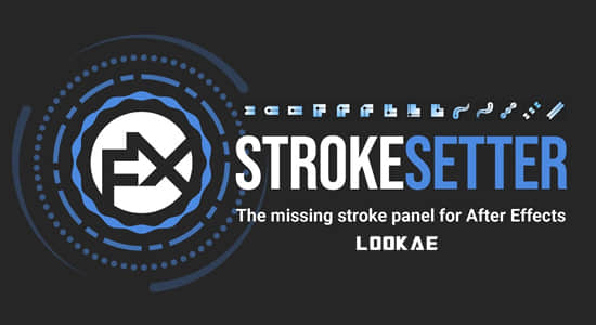AE脚本-形状图层描边属性控制工具 FX StrokeSetter v1.0-精品资源站