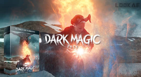 227个黑暗魔法科幻能量冲击碰撞恶龙火焰法术打斗传送门烟雾4K视频素材 Dark Magic Pack-精品资源站