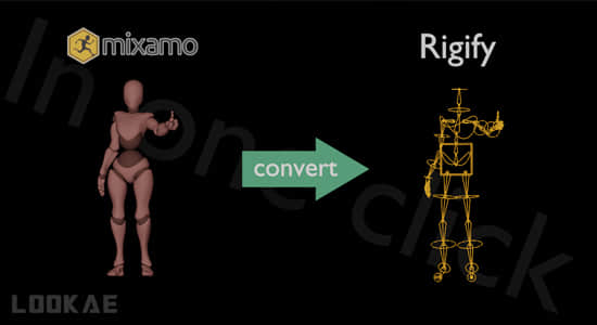 用Blender导入Mixamo动画预设库插件 Mixamo to Rigify V1.0.3-精品资源站