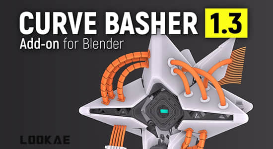 三维电缆曲线链接生成器Blender插件 Curve Basher V1.3.9-精品资源站