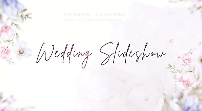 浪漫爱情婚礼电子相册AE模板Wedding Slideshow V1打造精美婚礼展示动画
