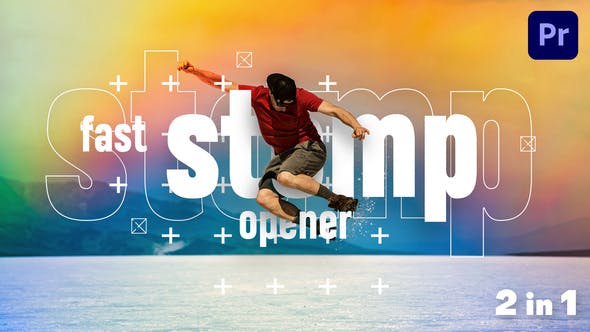 AE/PR模板-流行时尚动感活泼快闪开场片头 Fast Stomp Openers-精品资源站