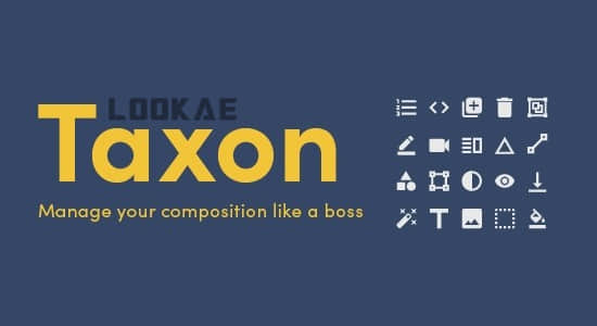 AE脚本-一键批量快速控制管理所选图层 Taxon V1.1.3+使用教程-精品资源站
