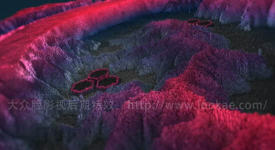 AE教程：使用 Stardust 粒子插件制作三维贴图置换动画特效 Particles 3D displacement-精品资源站