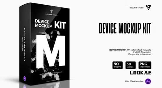 AE模板-电子数码设备手机平板界面展示宣传动画 Device Mockup Kit-精品资源站
