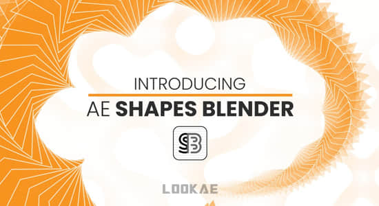 AE脚本-形状图形路径偏移混合动画制作工具 AE Shapes Blender 1.0.1 + 使用教程-精品资源站