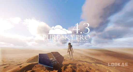 Blender预设-模拟真实天空效果 Pure-Sky Pro 4.3 (Eevee & Cycle)-精品资源站