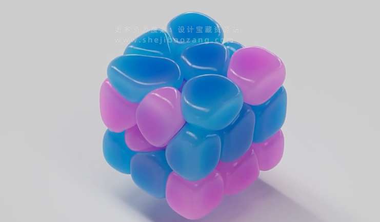 C4D教程 使用柔体动力学创建立方体填充动画 New C4D Soft Body Dynamics, Filling a Cube with Shapes-精品资源站