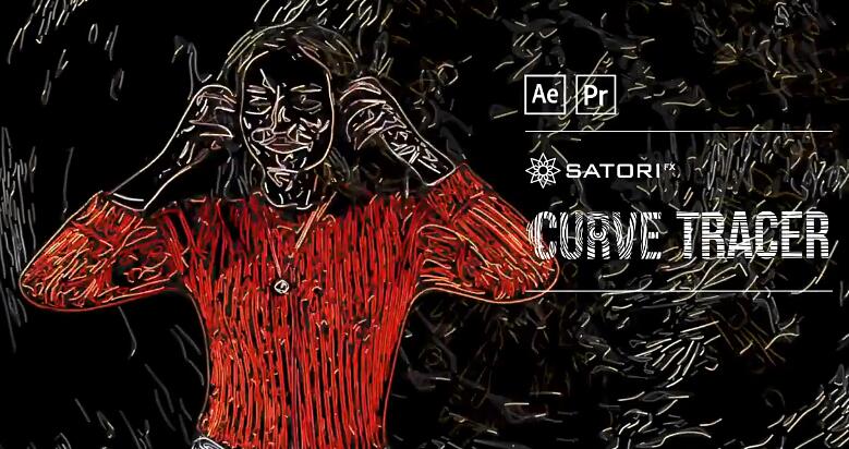 AE/PR插件 抽象线条轮廓描边视觉特效 Curve Tracer v1.1.0 Mac苹果版