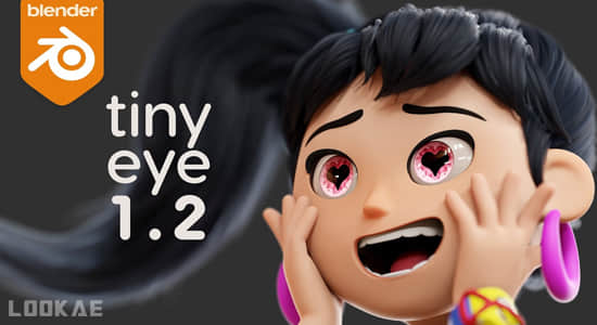 三维立体眼睛眼球程序化资产Blender预设 Tiny Eye V1.2-精品资源站
