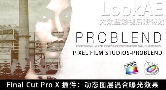 FCPX插件-动态图层混合曝光效果 PIXEL FILM STUDIOS – PROBLEND-精品资源站