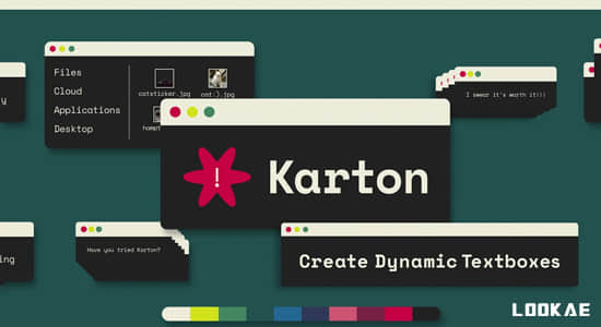 创建自适应动态文字底框动画AE脚本 Karton V1.2.2-精品资源站