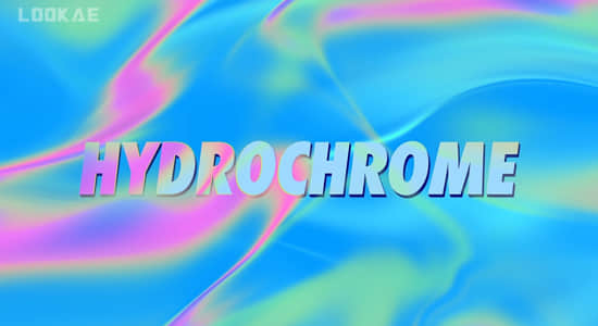 中文汉化版抽象流动背景动画AE/PR插件 HydroChrome v1.1.0 Win-精品资源站