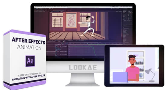 AE教程-MG二维图形人物角色动画制作学习 After Effects Animation-精品资源站