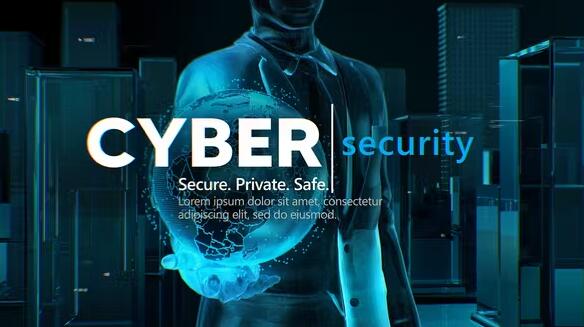 AE模板 未来科技感网络安全展示介绍开场动画 Cyber Security Opener 2