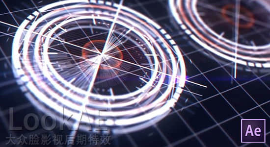 AE教程：制作 HUD 高科技信息化 UI 触控界面特效动画-精品资源站
