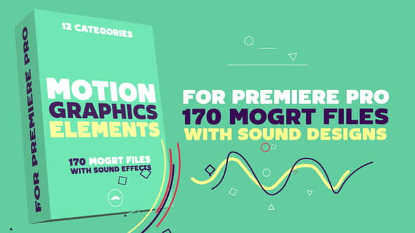 Premiere预设：170个线条MG图形元素小动画 Motion Graphics Elements Pack-精品资源站