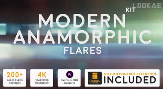 198个现代科幻变形光效动画4K视频素材 Modern Anamorphic Flares Kit-精品资源站