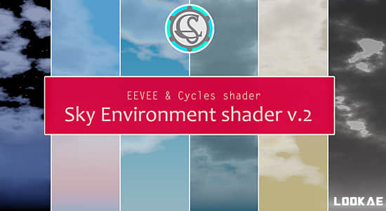 天空环境资产Blender预设 Sky Environment Shader V2-精品资源站