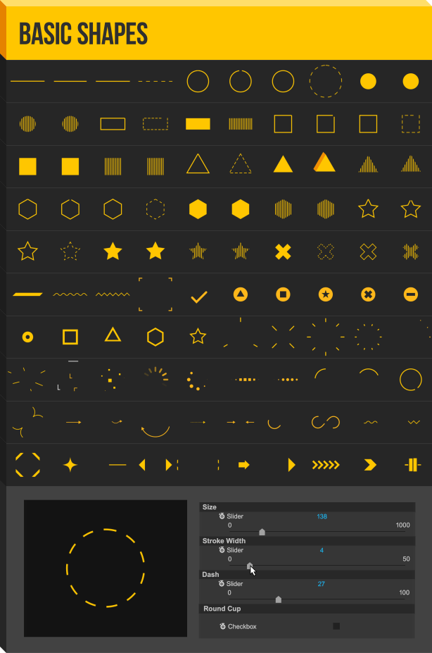 AE脚本-1850种超级豪华文字标题图形背景运动预设MG动画元素 V1.9.11 Win/Mac
