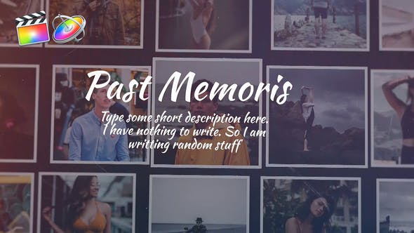FCPX模板-美好回忆照片墙电子相册图片文字介绍展示 Past Memories + 使用教程-精品资源站