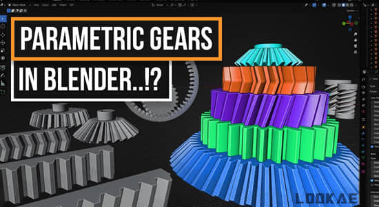 Blender插件-三维齿轮制作插件 Precision Gears V0.08-精品资源站