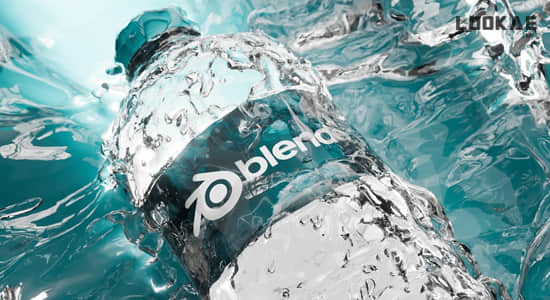 矿泉水瓶产品广告特效制作Blender教程 Masterclass – Making Bottle Commercials Using Blender-精品资源站