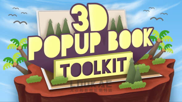 FCPX插件：卡通有趣三维翻书展示动画  3D Popup Book Toolkit+使用教程-精品资源站