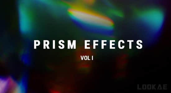 6K视频素材-51个优雅复古彩色棱镜光晕彩虹散景炫光叠加动画 Prism Effects V1-精品资源站