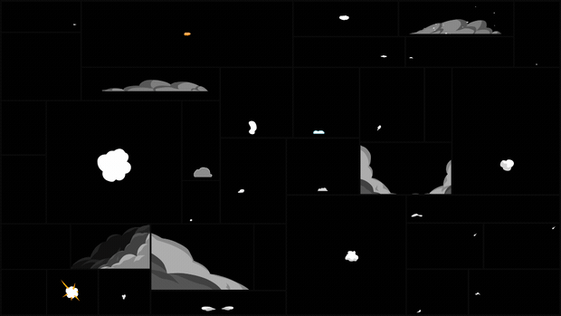 AE脚本-1650种动漫卡通标题转场能量闪电烟雾火焰流体MG特效动画 V1.1