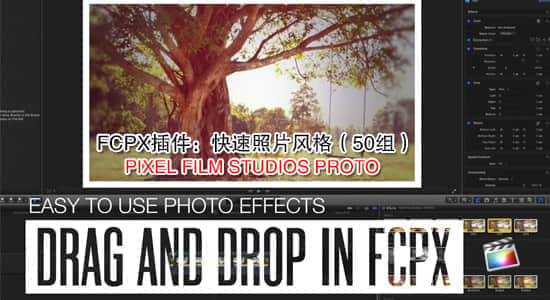 FCPX插件：画面快速照片风格（50组）PIXEL FILM STUDIOS PROTO-精品资源站