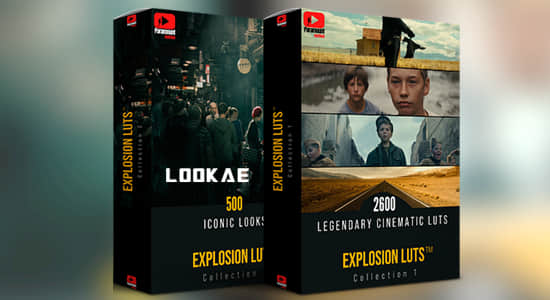 3355个专业电影级多类型LUTS调色预设 Explosion LUTs Collection 1+2-精品资源站