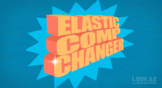 AE脚本-等比例缩放图层合成关键帧持续时间 Elastic Comp Changer v1.3-精品资源站