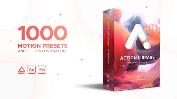AE脚本：图层物体运动出入动画预设 Action Library Win/Mac-精品资源站