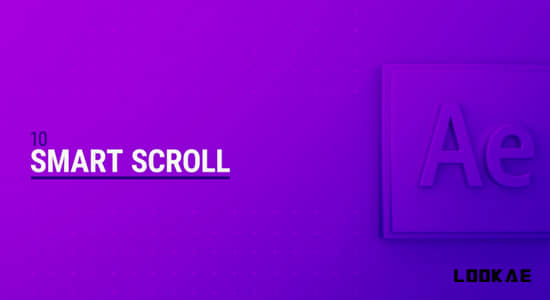 AE脚本-智能文字标题滚动效果 Smart Scroll v1.0-精品资源站